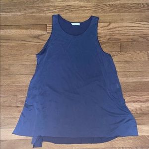 Lush Flowy Indigo Top